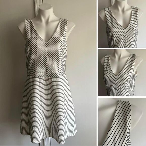 LOFT Striped Dress, Size 12 - Picture 1 of 10
